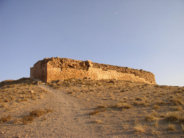 Remnant of a wall of the Tall-e Takht fortress