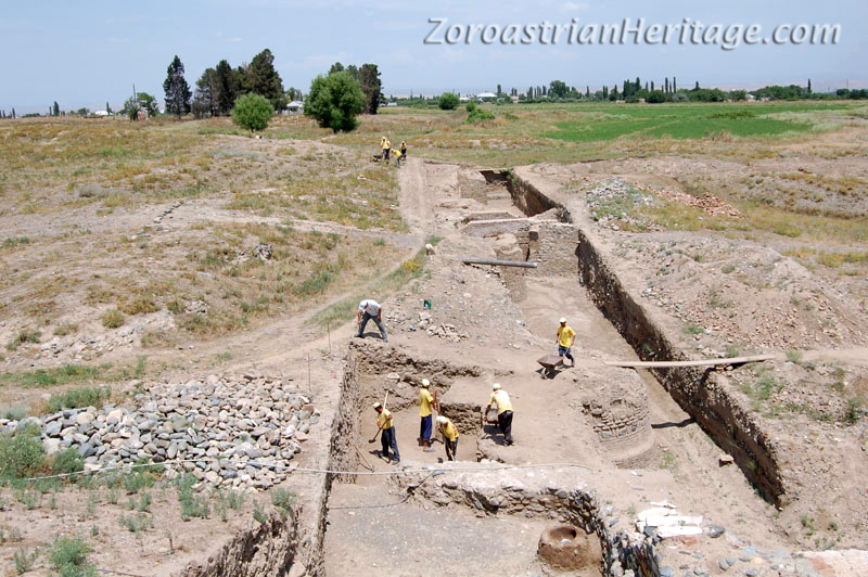Shamkir excavations of Achaemenid era city-palace complex