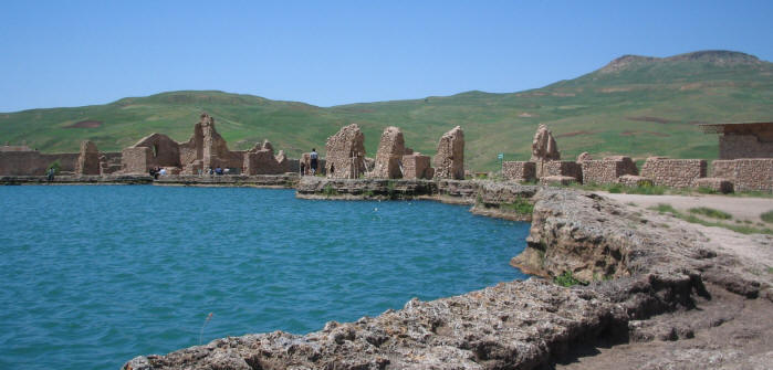 The Sassanian Era ruins of Shiz (Takht-e Soleiman)