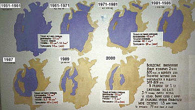 The Disappearing Aral Sea 1951 - 2000