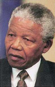Nelson Mandela (1918-) Nobel Peace Prize winner, South Africa civil rights leader and President