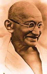 Mahatma Gandhi (1868-1948) - established India's independence by leading a non-violent movement